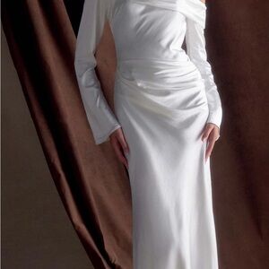 Meshki One Shoulder White Dress